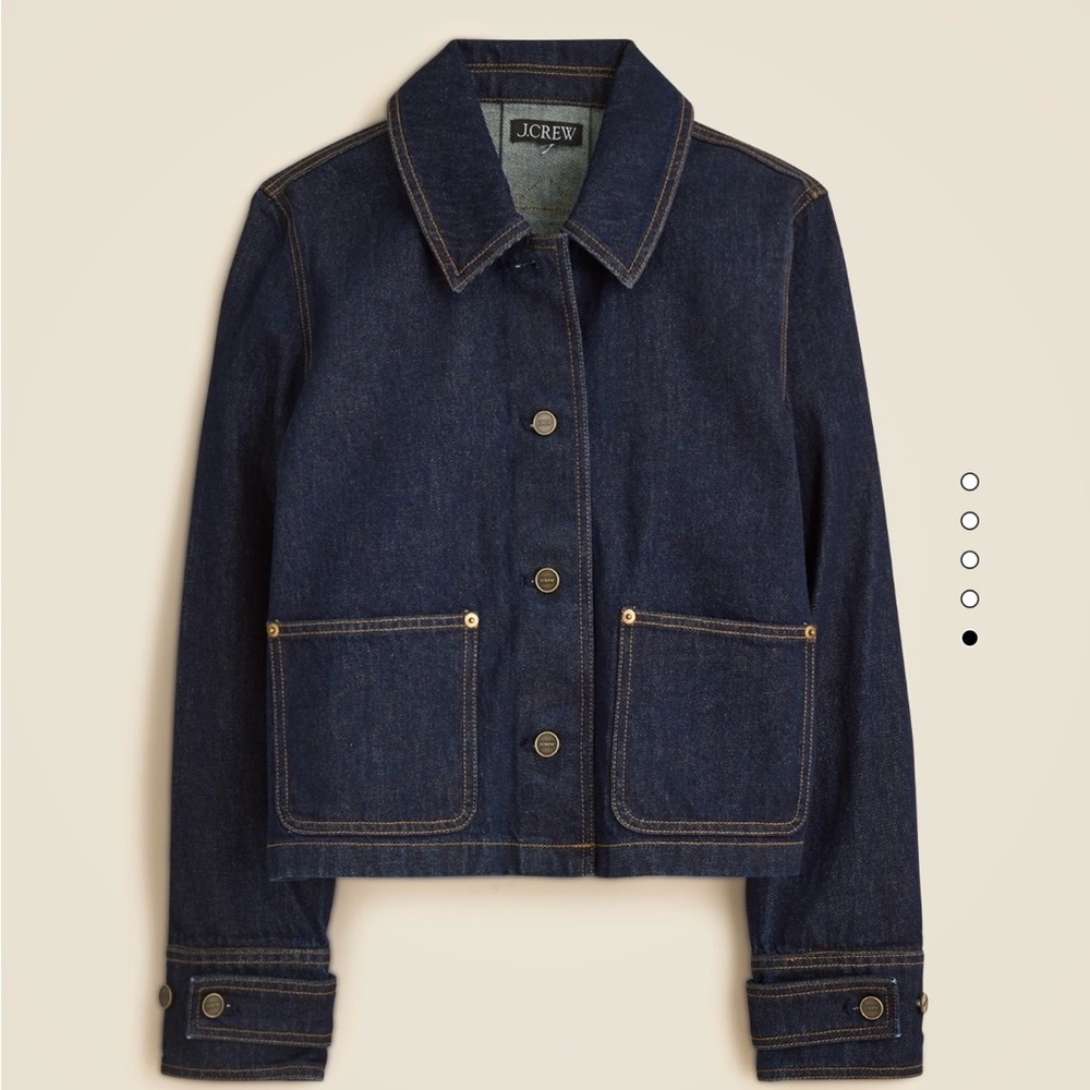 J. Crew Dark Rinse Denim Jacket NEW